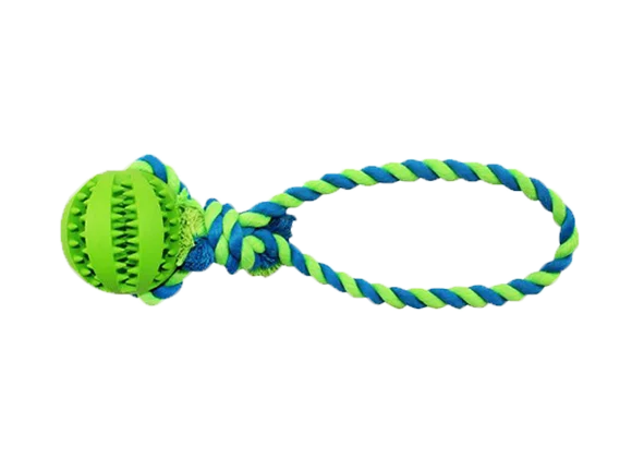JUGUETE WARRIOR BOLA CON DIENTES 7 CM y CUERDA
