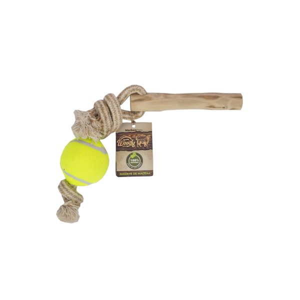 Palo de madera de café arábica con pelota