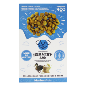 Caja de galletas healthy life sabor pato y arroz