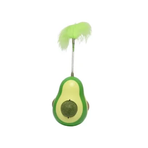 Juguete de palta con 3 bolitas de CATNIP yMATATABI palta 23 cm de alto