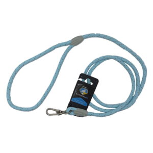 Trai TECK - Traílla con broche metálico, con hilos reflectantes. color celeste, para mascotas Wonder Dog - Marben Pets