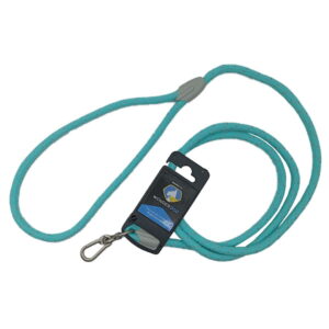 Trai TECK - Traílla con broche metálico, con hilos reflectantes. color turquesa, para mascotas Wonder Dog - Marben Pets