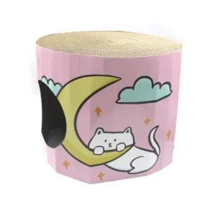 Rascador para gatos redondo Casa Luna. Medidas de 33,5 x 40 cm de Marben Pets