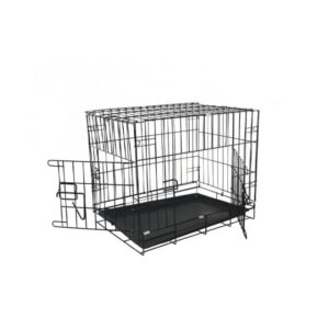 Jaula canil para perros, de acero y bandeja de limpieza 124 x 75 x 82 cms