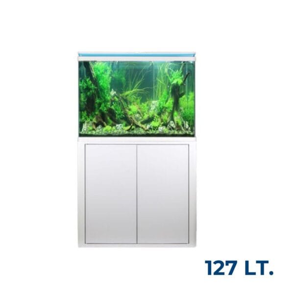Acuario SunSun 127 litros con mueble y sistema de filtrado - 80,6x30x64 cm
