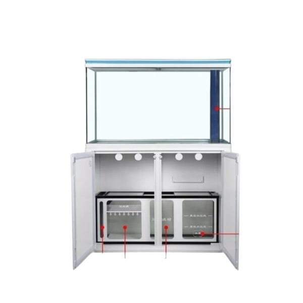 Acuario SunSun 127 litros con mueble y sistema de filtrado - 80,6x30x64 cm