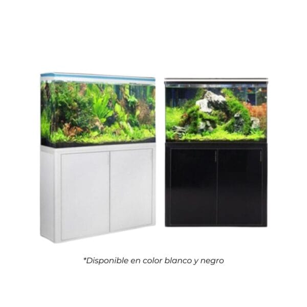Acuario SunSun 127 litros con mueble y sistema de filtrado - 80,6x30x64 cm