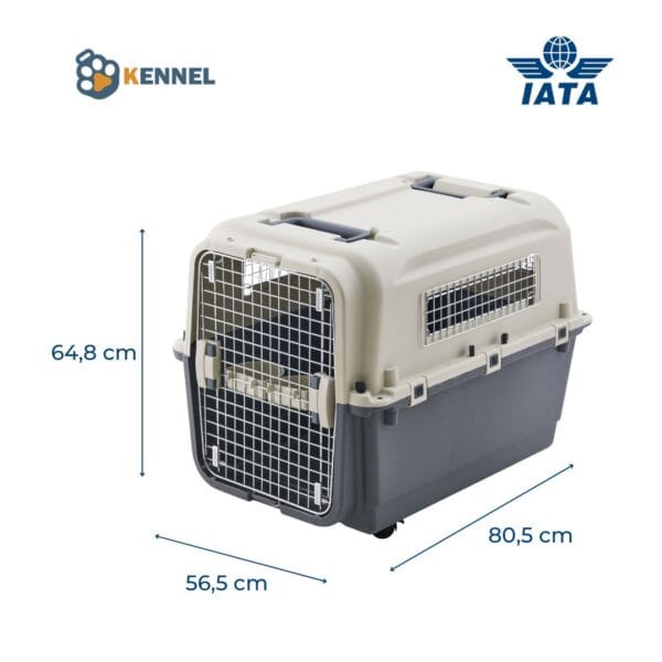 Jaula Transportadora Kennel Travel para perros y gatos 80,5x56,5x64,8 cm