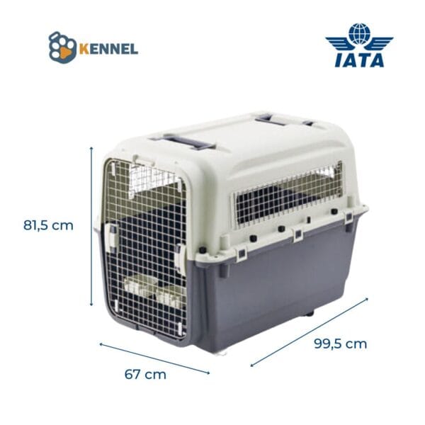 Jaula Transportadora Kennel Travel para perros y gatos 99,5x67x81.5 cm