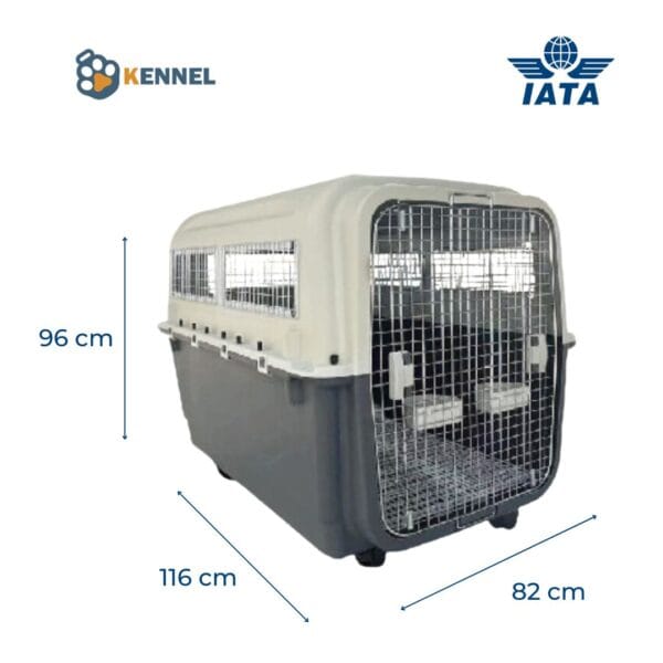 Jaula Transportadora Kennel Travel para perros y gatos 116x82x96 cm