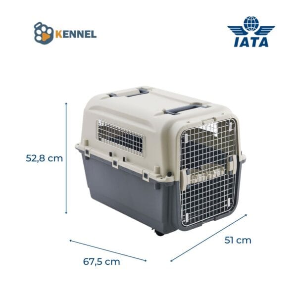 Jaula Transportadora Kennel Travel para perros y gatos 67,5x51x52,8 cm
