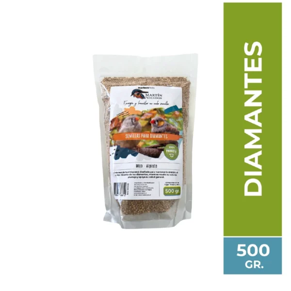 Mezcla de semillas para diamantes 500 grs - Martín Pescador