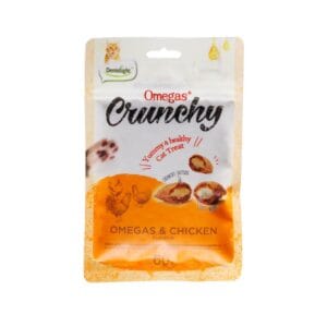 Dentalight Omegas para gatos Crunchy Pollito 60 grs