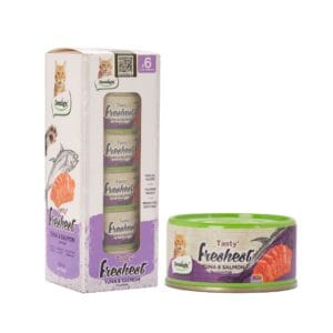 Tasty Freshest Latas atún y salmón para gatos 80 grs