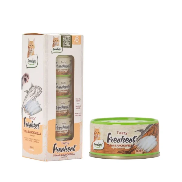 Tasty Freshest Latas Atun y Anchoa para gatos 80 grs