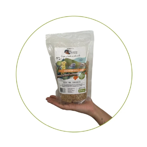Mezcla de semillas para catitas 500 grs - Martín Pescador