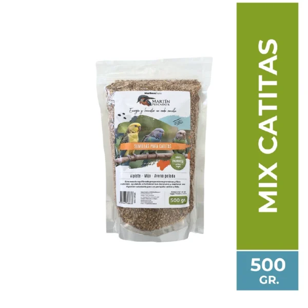 Mezcla de semillas para catitas 500 grs - Martín Pescador