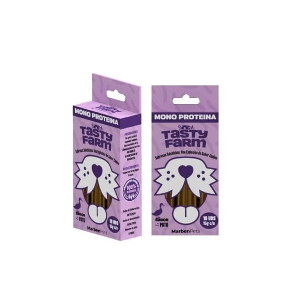 Cajitas Salchichas 10 unidades - Sabor Pato - Tasty Farm