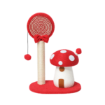 RASCADOR PARA GATOS CON FORMA DE HONGO