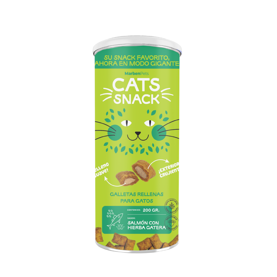 246 Tarro Galletas Rellenas Salmón con Hierba Gatera 200gr - Image 1