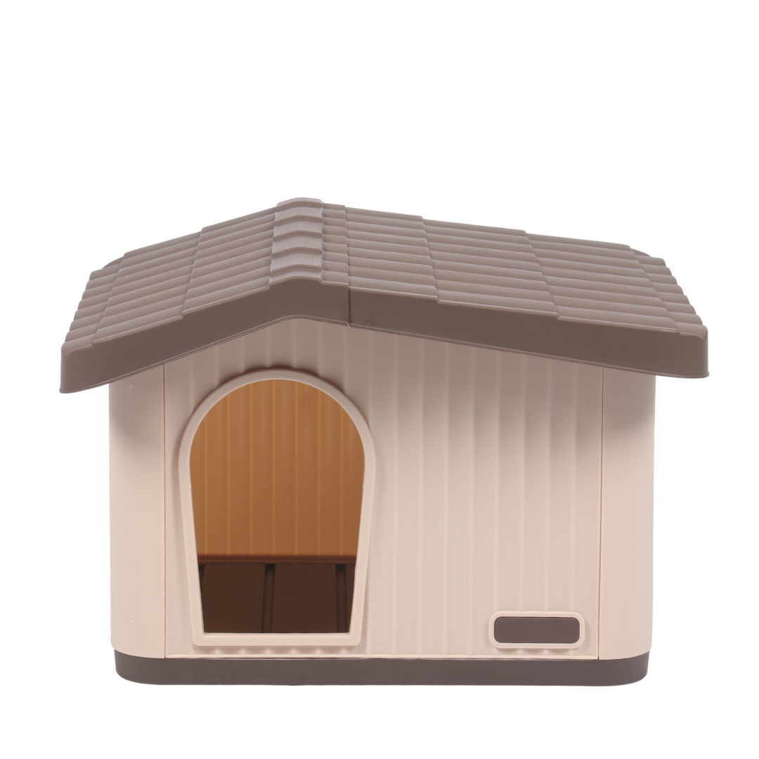 FOTOS WEB (10) Casa Plástica Color Café para perro - Imagen 1