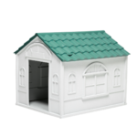 Casa diseño clásico techo verde para perro