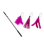 Varita plumas y cintas brillantes intercambiables