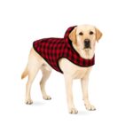 Abrigo Clásico Cuadros Rojo para Perro