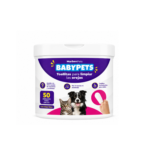 Toallitas para Limpiar los Oídos BabyPets 50 Unidades