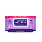Toallitas Húmedas con Clorhexidina Baby Pets 50 Unidades