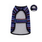 Poncho Boho Andino Azul para Perros - Imagen 3
